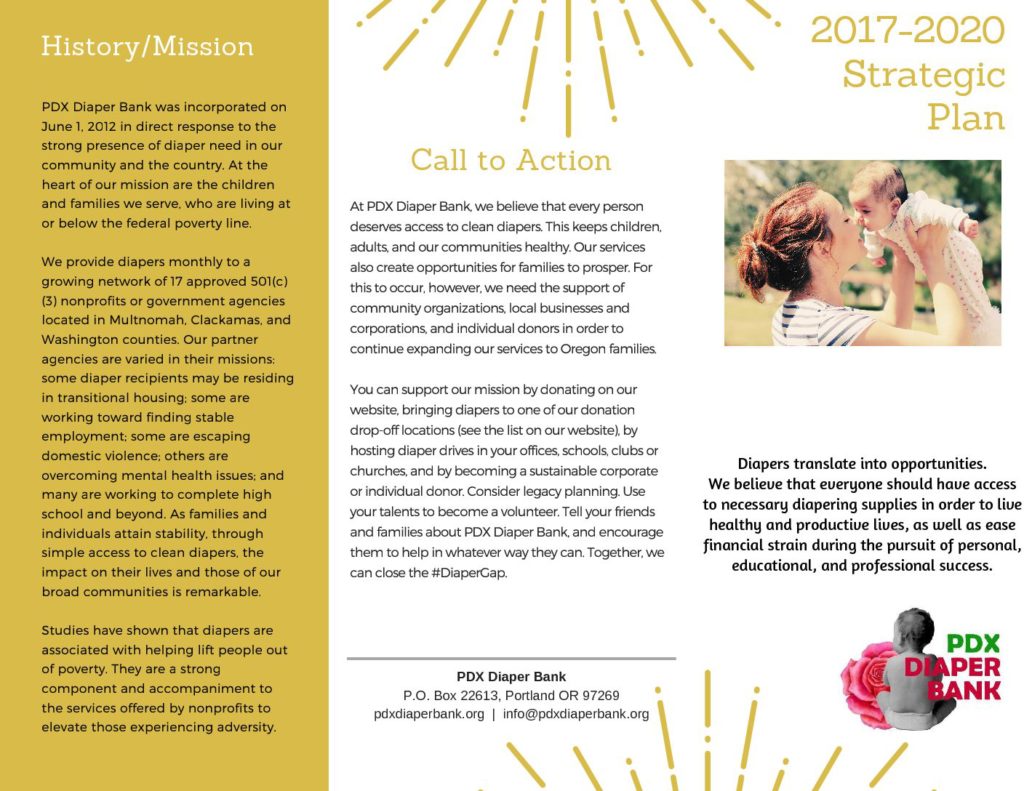 StrategicPlan_Brochure PDX Portland Diaper Bank